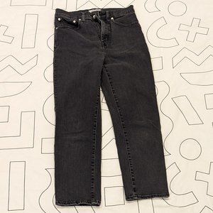 Madewell classic straight jeans black